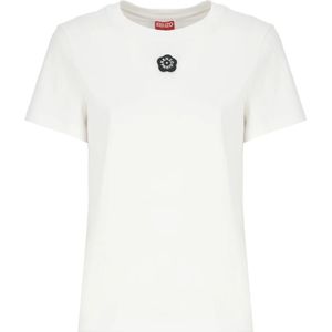 Kenzo, Dames, Tops, Wit, Maat: M Katoen,