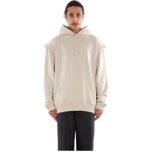 Heliot Emil, Heren, Sweatshirts & Hoodies, Beige, Maat: L