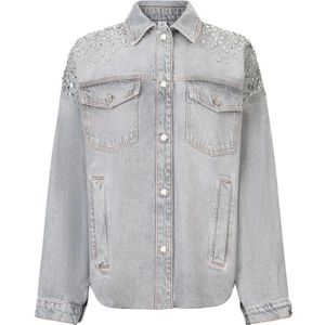 Liu Jo, Dames, Jassen, Grijs, Maat: S Katoen,