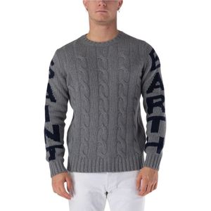 MC2 Saint Barth, Heren, Truien, Grijs, Maat: XL Wol,