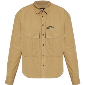 Dsquared2, Heren, Overhemden, Groen, Maat: 2XL Katoen,