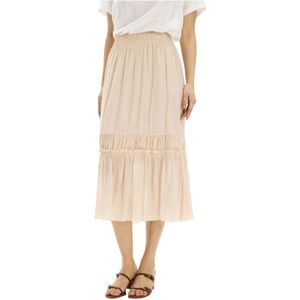 IN Front, Dames, Rokken, Beige, Maat: S