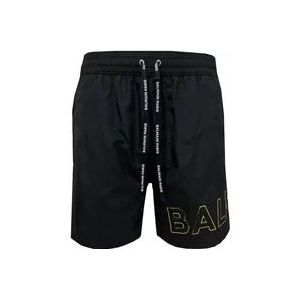 Balmain Beachwear , Black , Heren , Maat: L