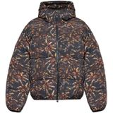 Diesel - W-Spider - Geïsoleerde Jas - Bruin - Luxe en Avant-Gardistisch Design