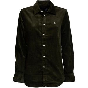 Polo Ralph Lauren, Dames, Blouses & Shirts, Groen, Maat: S Katoen,