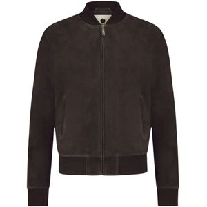 Alter Ego, Heren, Jassen, Bruin, Maat: M Suède,