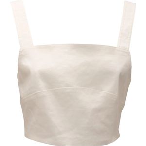 Pinko, Dames, Tops, Wit, Maat: S Linnen,