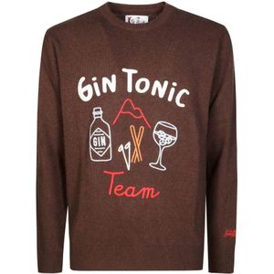 Saint Barth, Heren, Truien, Bruin, Maat: S