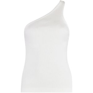 Agolde, Dames, Tops, Wit, Maat: XS Katoen,