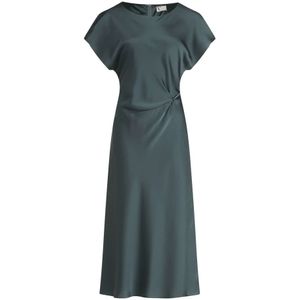 vera mont, Dames, Jurken, Grijs, Maat: S Satijn,