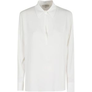 Antonelli Firenze, Dames, Blouses & Shirts, Wit, Maat: S Zijde,