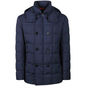 Fay, Heren, Jassen, Blauw, Maat: L Polyamide,