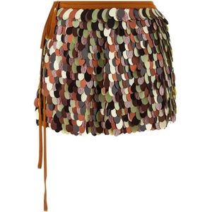 Dries Van Noten, Dames, Rokken, Veelkleurig, Maat: XS Viscose,