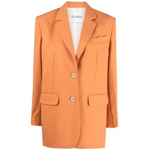 Rodebjer, Dames, Jassen, Oranje, Maat: S Wol,
