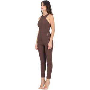 Elisabetta Franchi, Dames, Jumpsuits & Playsuits, Bruin, Maat: M