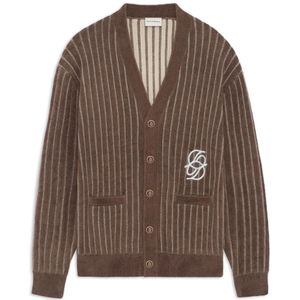 Drole de Monsieur, Heren, Truien, Bruin, Maat: M Nylon,