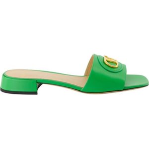 Valentino Garavani, Dames, Schoenen, Groen, Maat: 36 EU Leer,