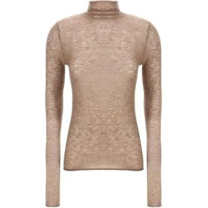 Pinko, Dames, Truien, Beige, Maat: L Wol,