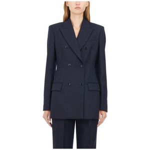 Dondup, Dames, Jassen, Blauw, Maat: S Leer,