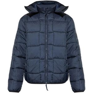 Emporio Armani Ea7, Heren, Jassen, Blauw, Maat: 2XL Leer,