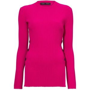 Proenza Schouler, Dames, Truien, Roze, Maat: XS Zijde,