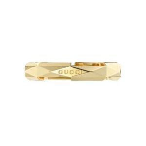 Gucci Ybc662177001 - Oro giallo 18kt - Link to Love studded ring in 18kt geelgoud , Yellow , Dames , Maat: 51 MM