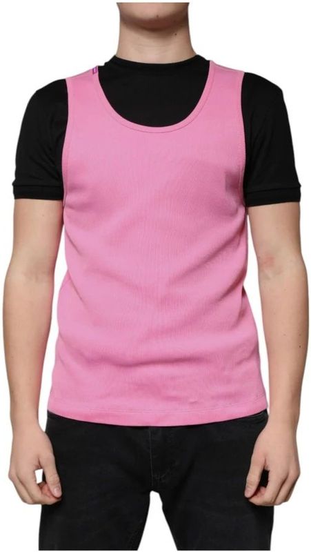 Dolce & Gabbana, Heren, Tops, Roze, Maat: 2XL Katoen,