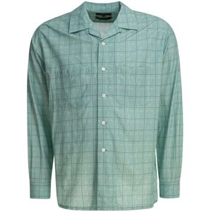Beams Plus, Heren, Overhemden, Groen, Maat: M Katoen,