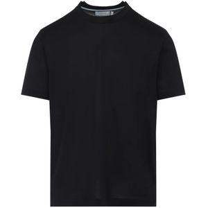 Canali, Heren, Tops, Zwart, Maat: 2XL Katoen,