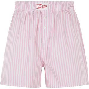 MC2 Saint Barth, Dames, Korte broeken, Roze, Maat: L Katoen,