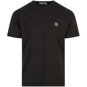 Stone Island, Heren, Tops, Zwart, Maat: XL Katoen,