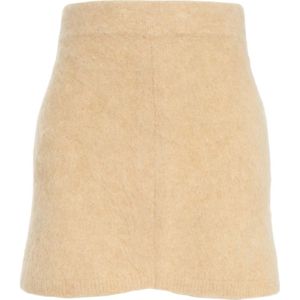 Soft Goat, Dames, Rokken, Geel, Maat: S Leer,