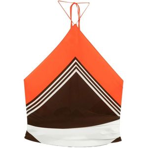 Sir., Dames, Tops, Veelkleurig, Maat: ONE Size Zijde,