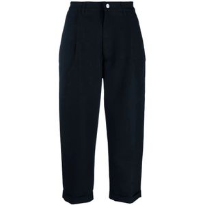 Giorgio Armani, Heren, Broeken, Blauw, Maat: XL Katoen,