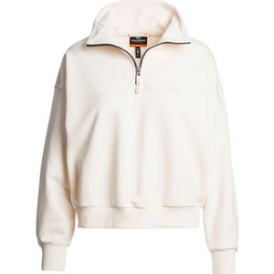 Parajumpers - Zendaya - Dames Sweater - Beige - Met Rits Kraag - 100% Katoen