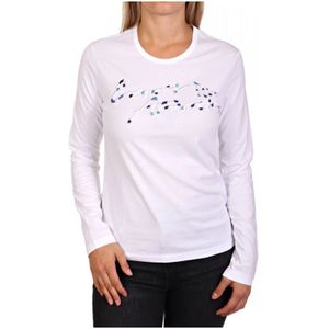 Emporio Armani, Dames, Tops, Wit, Maat: L Katoen,