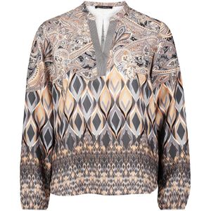 Betty Barclay - Gestreepte Lange Blouse - Grijs - Dames