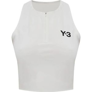 Y-3, Dames, Tops, Grijs, Maat: XS Taf,