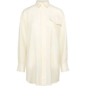 Envelope 1976, Dames, Blouses & Shirts, Beige, Maat: S Wol,