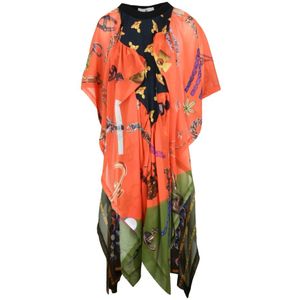 Vivienne Westwood, Dames, Jurken, Oranje, Maat: XS Viscose,