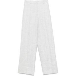 Breedgesneden Broek met Geverfd Patroon