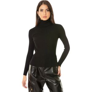 Simona Corsellini, Dames, Truien, Zwart, Maat: M Viscose,