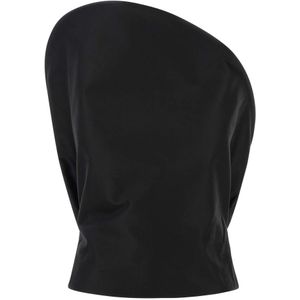 Magda Butrym, Dames, Tops, Zwart, Maat: 2XS Katoen,