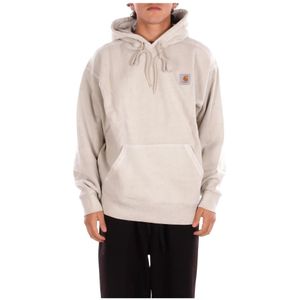 Carhartt Wip, Heren, Sweatshirts & Hoodies, Beige, Maat: M Katoen,
