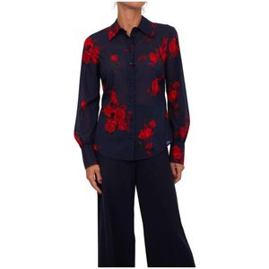 Blugirl, Dames, Blouses & Shirts, Veelkleurig, Maat: XS Zijde,