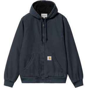 Carhartt Wip, Heren, Sweatshirts & Hoodies, Blauw, Maat: S Katoen,