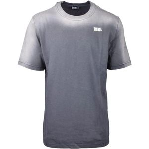 Diesel, Heren, Tops, Grijs, Maat: S Katoen,
