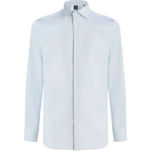 Boggi Milano, Heren, Overhemden, Blauw, Maat: S Katoen,