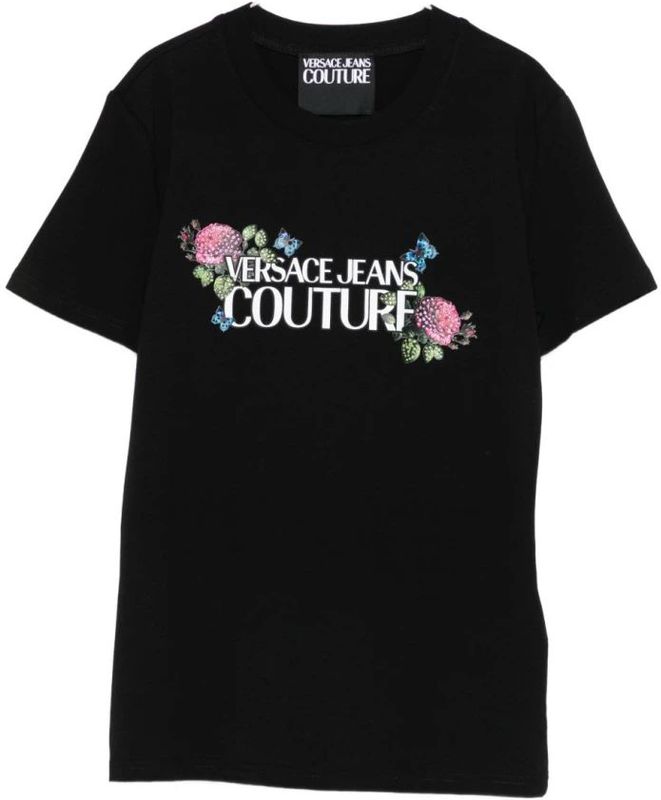 Versace Jeans Couture - Shirt - Groen - Ronde Hals - Normale Pasvorm