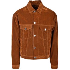 Etro, Heren, Jassen, Bruin, Maat: M Katoen,